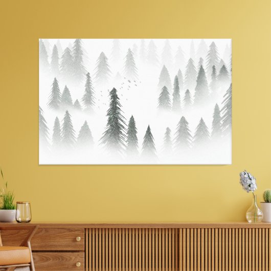 Rainforest 1 canvas afdruk (Insitu (Woonkamer))