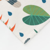 Rainforest Animal Pattern Fleece Deken (Hoek)