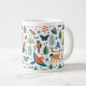 Rainforest Animal Pattern Grote Koffiekop (Voorkant rechts)