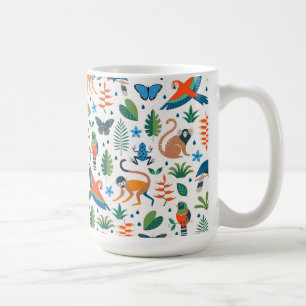 Rainforest Animal Pattern Koffiemok