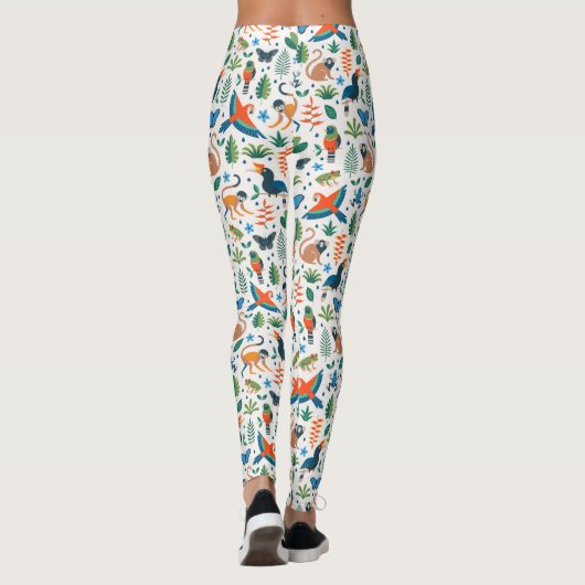 Rainforest Animal Pattern Leggings (Achterkant)