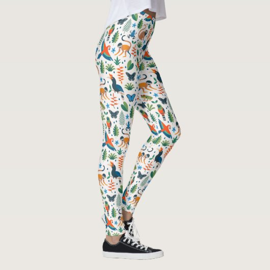 Rainforest Animal Pattern Leggings (Rechts)