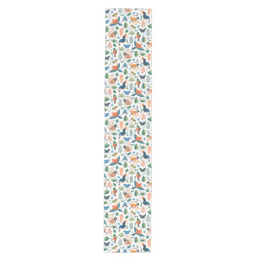 Rainforest Animal Pattern Medium Tafelloper (Voorkant)