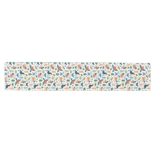 Rainforest Animal Pattern Medium Tafelloper (Horizontaal)