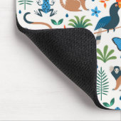 Rainforest Animal Pattern Muismat (Hoek)