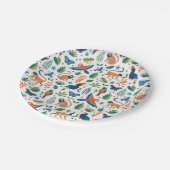 Rainforest Animal Pattern Papieren Bordje (Gekanteld)