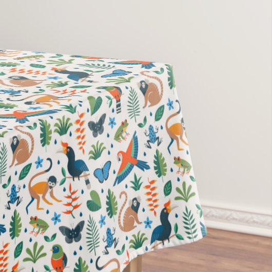 Rainforest Animal Pattern Tafelkleed (Voorbeeld)