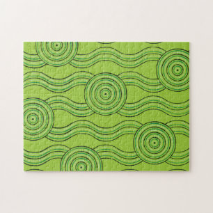 Rainforest Australische Dreamtime River Patroon Legpuzzel