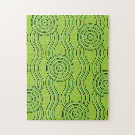 Rainforest Australische Dreamtime River Patroon Legpuzzel (Verticaal)