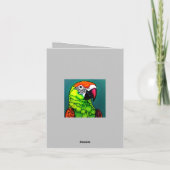 Rainforest Beauty: exotische wilde papegaai Bedankkaart (Achterkant)