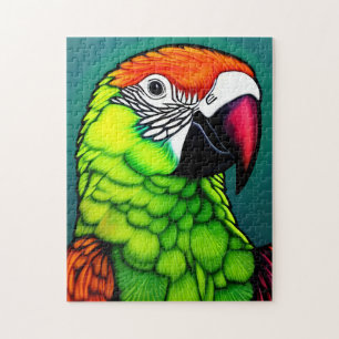 Rainforest Beauty: exotische wilde papegaai Legpuzzel