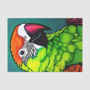 Rainforest Beauty: exotische wilde papegaai Tissuepapier