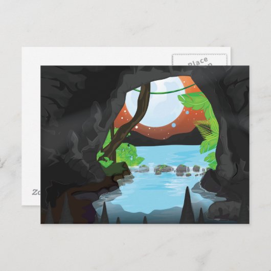 Rainforest Cave Briefkaart (Voorkant / Achterkant)