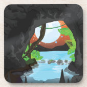 Rainforest Cave Drankjes Onderzetter (Voorkant)