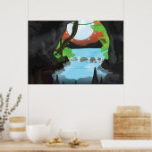 Rainforest Cave Poster (Keuken)
