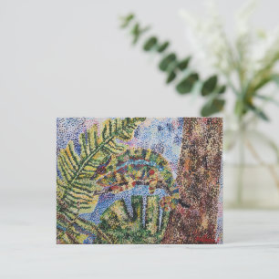Rainforest Chameleon Painted Briefkaart
