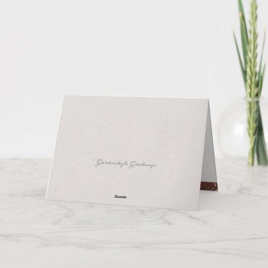 Rainforest Embellish Painted Letter P Monogram Kaart (Achterkant)