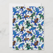 Rainforest Frog Pattern Verjaardagsuitnodiging Kaart (Achterkant)