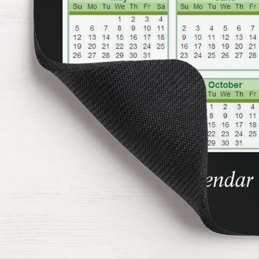 Rainforest Green 2013 Calendar Mousepad Muismat (Hoek)