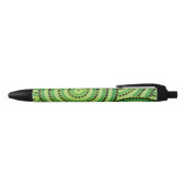 Rainforest Green aboriginal stipschilderij! Zwarte Inkt Pen (Bovenkant)