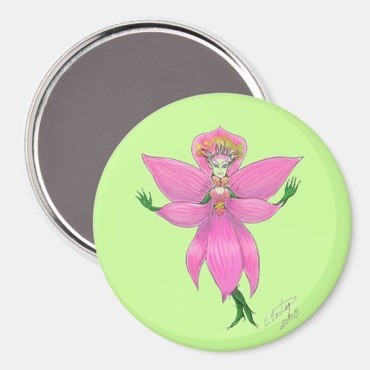 Rainforest Orchid Fairy Magnet (Voorkant / Achterkant)