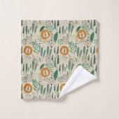 Rainforest Patroon Cute Doodle Oerwoud Bad Handdoek (Wasdoekje)