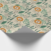 Rainforest Patroon Cute Doodle Oerwoud Cadeaupapier (Hoek)