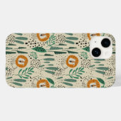 Rainforest Patroon Cute Doodle Oerwoud Case-Mate iPhone Case (Achterkant (horizontaal))