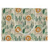 Rainforest Patroon Cute Doodle Oerwoud Groot Cadeauzakje (Achterkant)