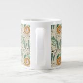 Rainforest Patroon Cute Doodle Oerwoud Grote Koffiekop (Achterkant)