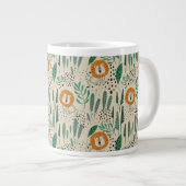 Rainforest Patroon Cute Doodle Oerwoud Grote Koffiekop (Voorkant rechts)