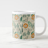Rainforest Patroon Cute Doodle Oerwoud Grote Koffiekop (Rechts)