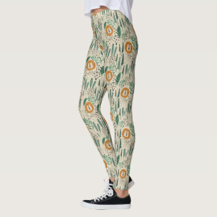 Rainforest Patroon Cute Doodle Oerwoud Leggings