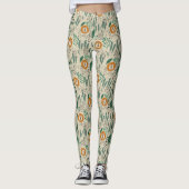 Rainforest Patroon Cute Doodle Oerwoud Leggings (Voorkant)