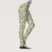 Rainforest Patroon Cute Doodle Oerwoud Leggings (Rechts)