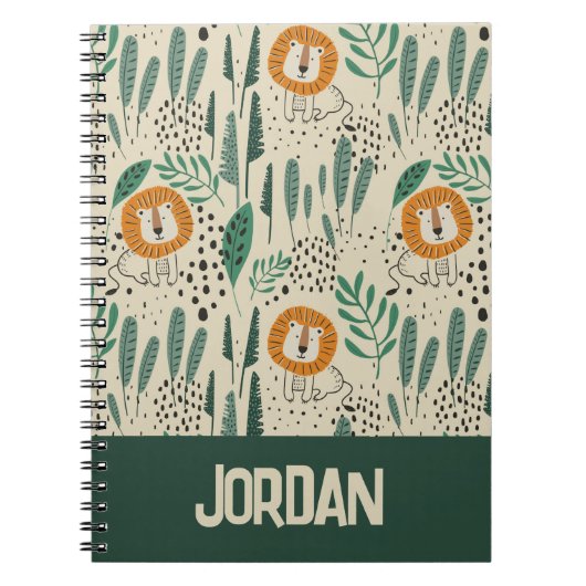Rainforest Patroon Cute Doodle Oerwoud Notitieboek (Voorkant)
