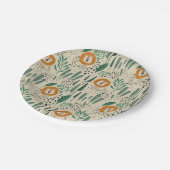 Rainforest Patroon Cute Doodle Oerwoud Papieren Bordje (Gekanteld)