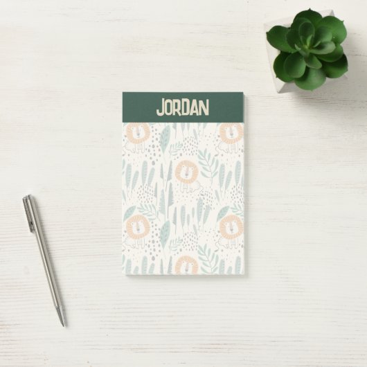 Rainforest Patroon Cute Doodle Oerwoud Post-it® Notes (Kantoor)