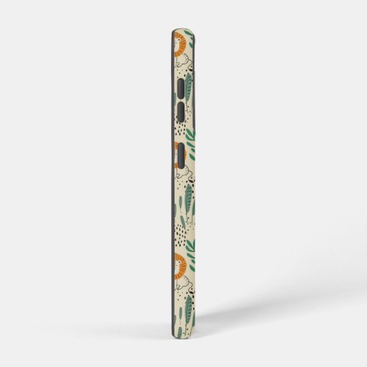 Rainforest Patroon Cute Doodle Oerwoud Samsung Galaxy Hoesje (Rechterkant)