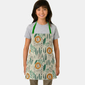 Rainforest Patroon Cute Doodle Oerwoud Schort (Insitu)