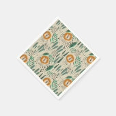 Rainforest Patroon Cute Doodle Oerwoud Servet (Hoek)