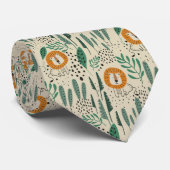 Rainforest Patroon Cute Doodle Oerwoud Stropdas (Opgerold)