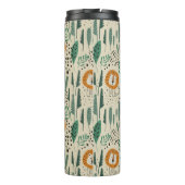 Rainforest Patroon Cute Doodle Oerwoud Thermosbeker (Achterkant)