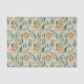 Rainforest Patroon Cute Doodle Oerwoud Tissuepapier (Voorkant)