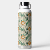 Rainforest Patroon Cute Doodle Oerwoud Waterfles (Achterkant)