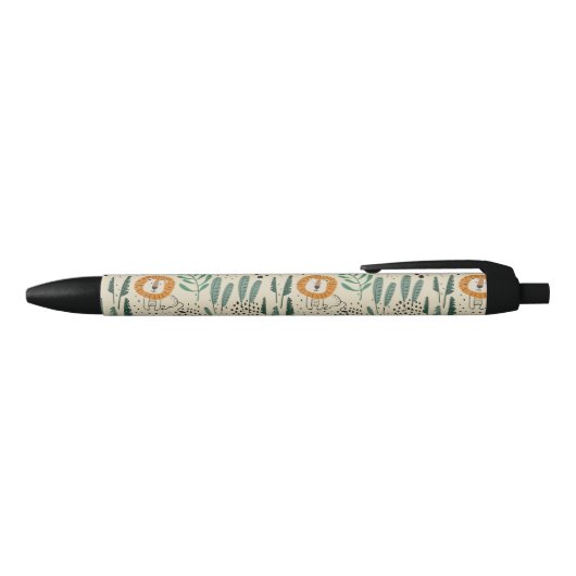 Rainforest Patroon Cute Doodle Oerwoud Zwarte Inkt Pen (Bovenkant)