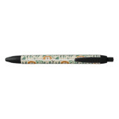 Rainforest Patroon Cute Doodle Oerwoud Zwarte Inkt Pen (Achterkant)