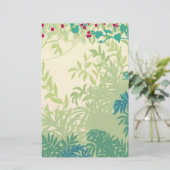 Rainforest Planten Stationery Briefpapier (Staand voorkant)