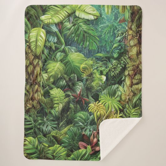Rainforest Sherpa Blanket Deken (Voorkant)