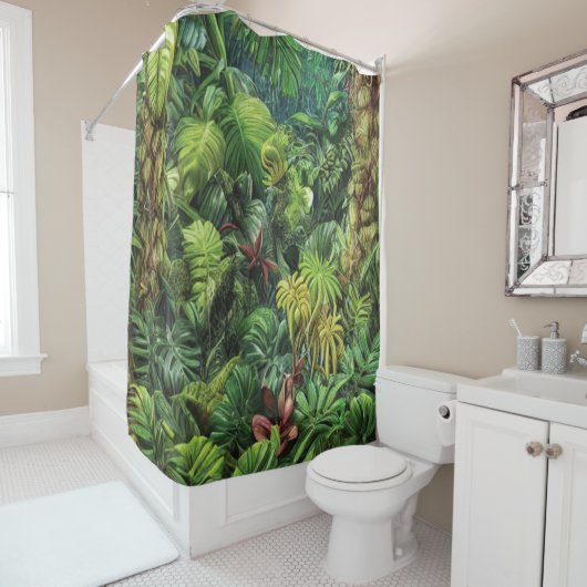 Rainforest Shower Curtain Douchegordijn (In situ)